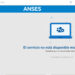 La página de ANSES con problemas