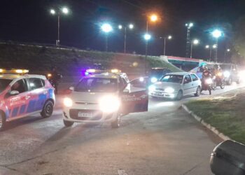 La municipalidad de San Luis llevó a cabo un control de tránsito y documentación en la Plaza Desatanudos.