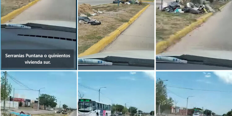 Vecino mostró el deplorable estado por la basura tirada en el acceso a su barrio