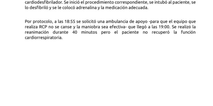 Comunicado del Sistema de Salud provincial