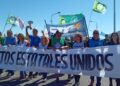 Reclamo Inter sindical frente a Terrazas del Portezuelo.