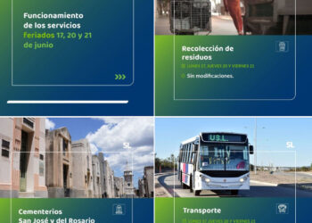 Funcionamiento de servicios durante los feriados