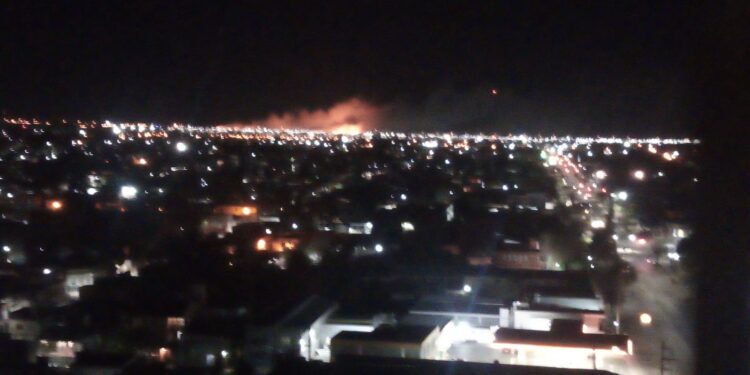incendio en la zona sur de San Luis