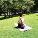 Ofrecen clases de yoga en el Parque de las Naciones