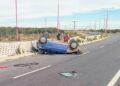 Dos personas heridas por el vuelco de un vehículo en la ruta Pescadores