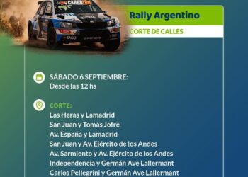 Cortes de calles por el Rally, hoy sábado 06