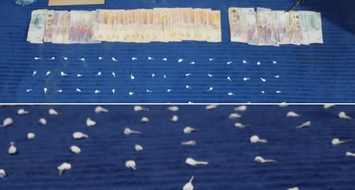 La Policía anuló dos centros de venta y distribución de drogas, incautó sustancias valuadas en casi 2 millones de pesos y detuvo a cuatro personas