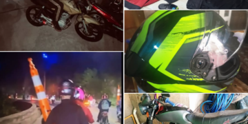 Allanaron y encontraron en un operativo, a los autores del robo de conos de Seguridad Vial, en un encuentro de motos realizado días atrás