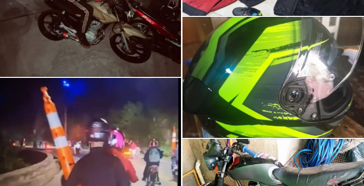 Allanaron y encontraron en un operativo, a los autores del robo de conos de Seguridad Vial, en un encuentro de motos realizado días atrás
