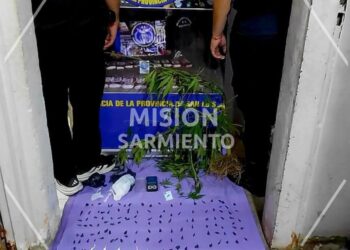 Allanamiento por narcotráfico en el barrio Agustín Palma. Incautaron más de 1 millón de pesos en droga
