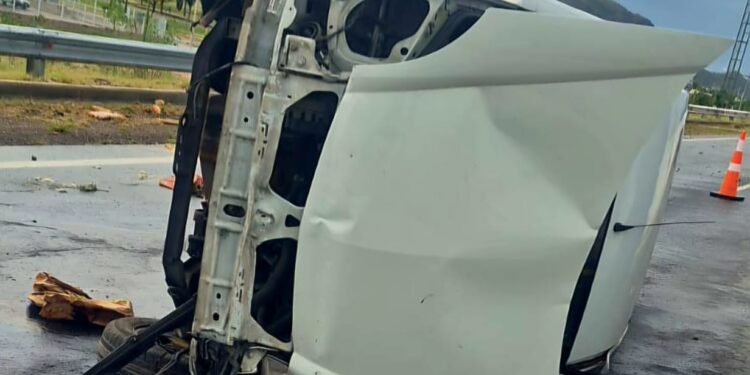 Intervienen Bomberos en un accidente vehicular con un herido en Ruta Provincial N° 147