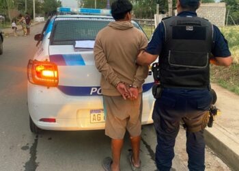 Intervienen en un procedimiento por violencia familiar en el barrio La República