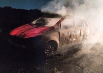 Un automóvil se incendió en la ruta Pescadores; no hubo personas heridas