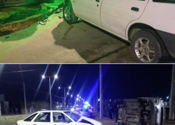 Cuatro personas resultaron lesionadas tras el choque entre dos automóviles*