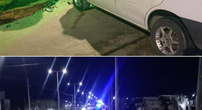 Cuatro personas resultaron lesionadas tras el choque entre dos automóviles*