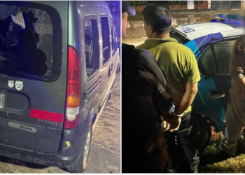 Dos detenidos tras disturbios y daños a un vehículo a la salida de una cancha de Futsal