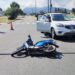 Una joven resultó herida tras un choque entre una motocicleta y un vehículo