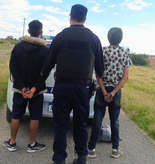 Sustraían cables de la vía pública. Fueron demorados