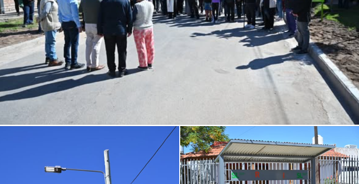 Inauguraron refacciones viales y renovaron el alumbrado del barrio San Martín Anexo