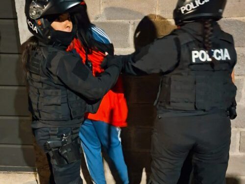 Distrubio, detenidos y un menor puesto en resguardo