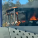 Se incendió un colectivo de la empresa SOLBUS