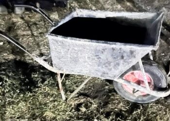 Se llevaban dos carretillas, la policía los interceptó y pudieron recuperarlas