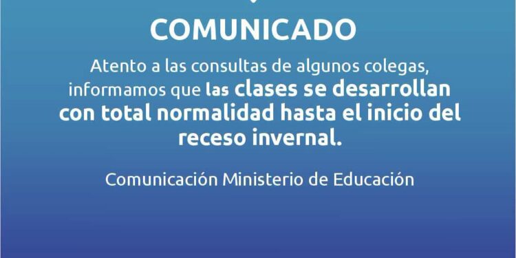 Frío polar: No se suspenden las clases