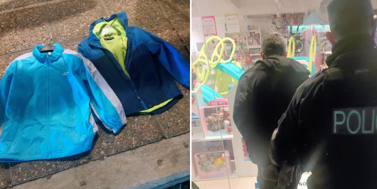 Demoraron a un hombre que sustrajo prendas de vestir de un local comercial
