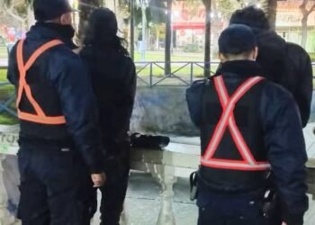 Demoraron a dos sujetos que protagonizaron un disturbio en la plaza Pringles