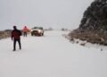 Vialidad Provincial mantiene cortes preventivos en rutas serranas por las fuertes nevadas