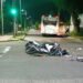 Un joven resultó herido luego de un choque entre una motocicleta y un colectivo